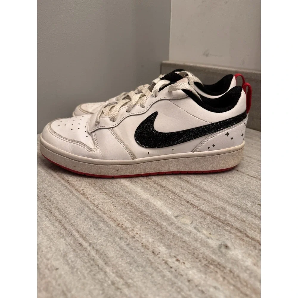 Nike Court Borough Low 2 SE Glitter Size 7Y Walking Travel School‎ Work
